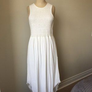 Ulla Johnson Smocked 'Cowrie' Dress in Natural